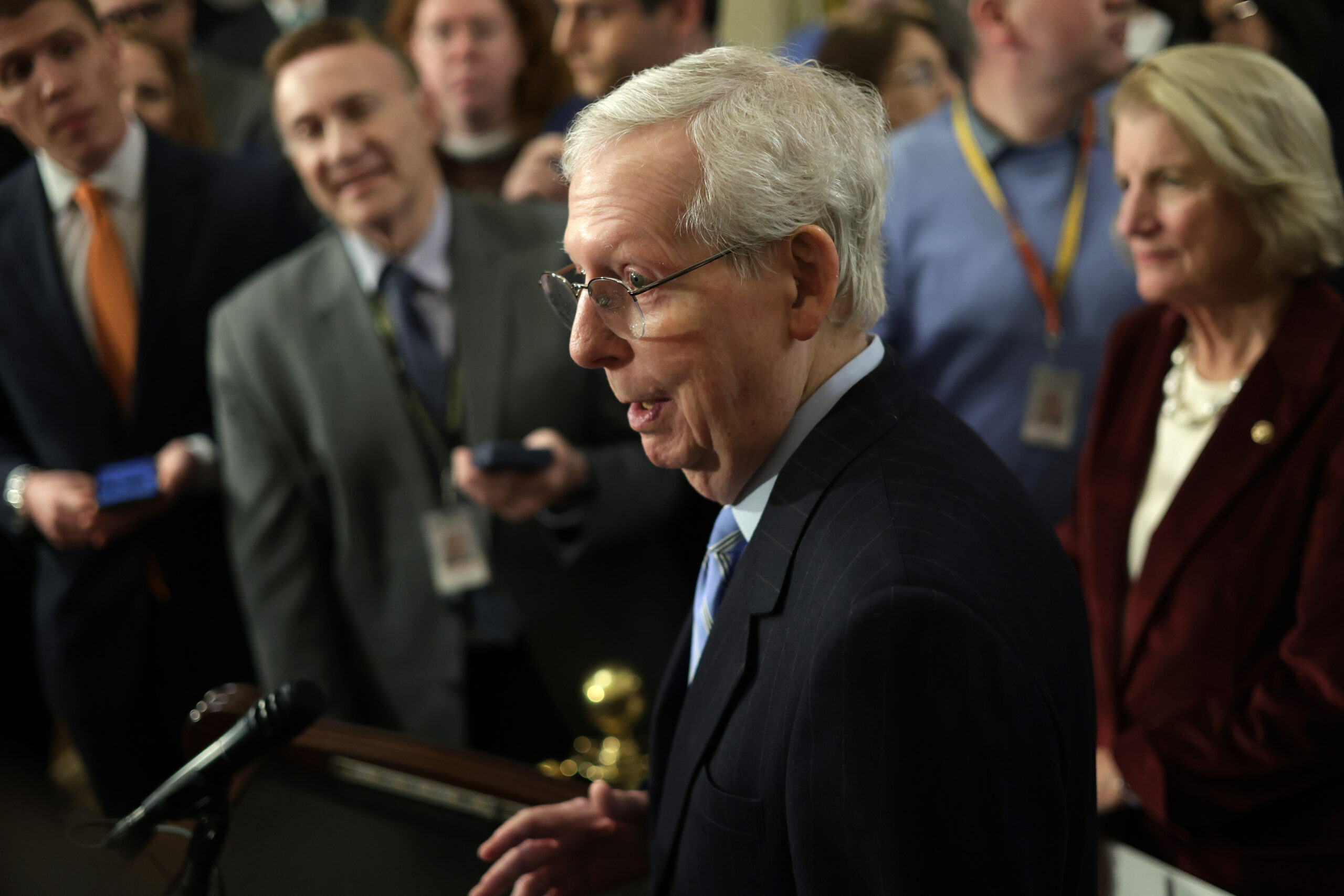 Senate Republicans : Big Talks and Big Feelings